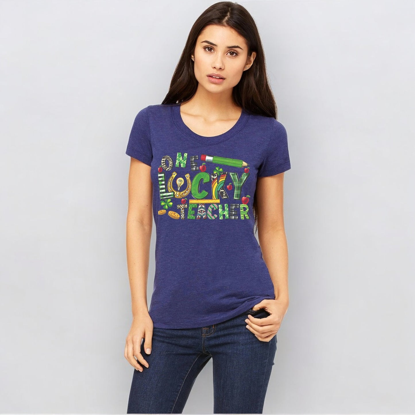 One Lucky Teacher St. Patrick's Day Women's Short-Sleeve T-Shirt
