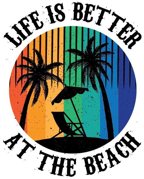 Life is Better at the Beach Youth Heavy Cotton T-Shirt