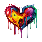 Dripping Heart Unisex Heavy Blend™ 50/50 Hoodie