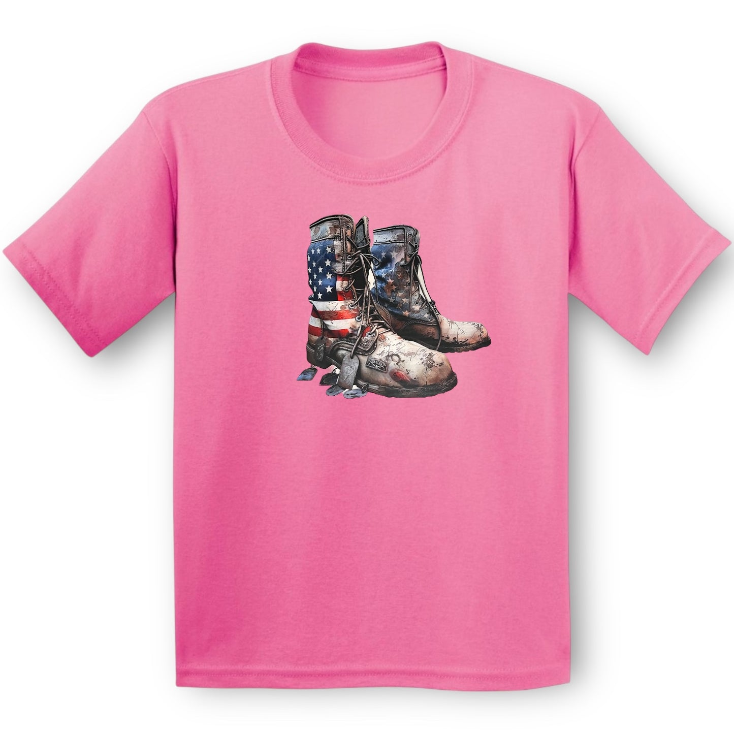 Support the Troops Kids Heavy Cotton T-Shirt