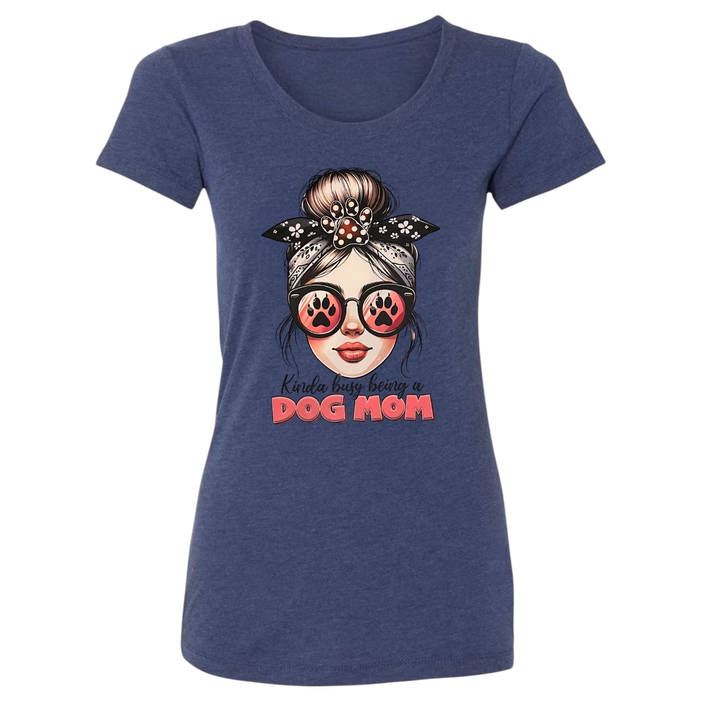 Kinda Busy Being a Dog Mom Women's Short-Sleeve T-Shirt