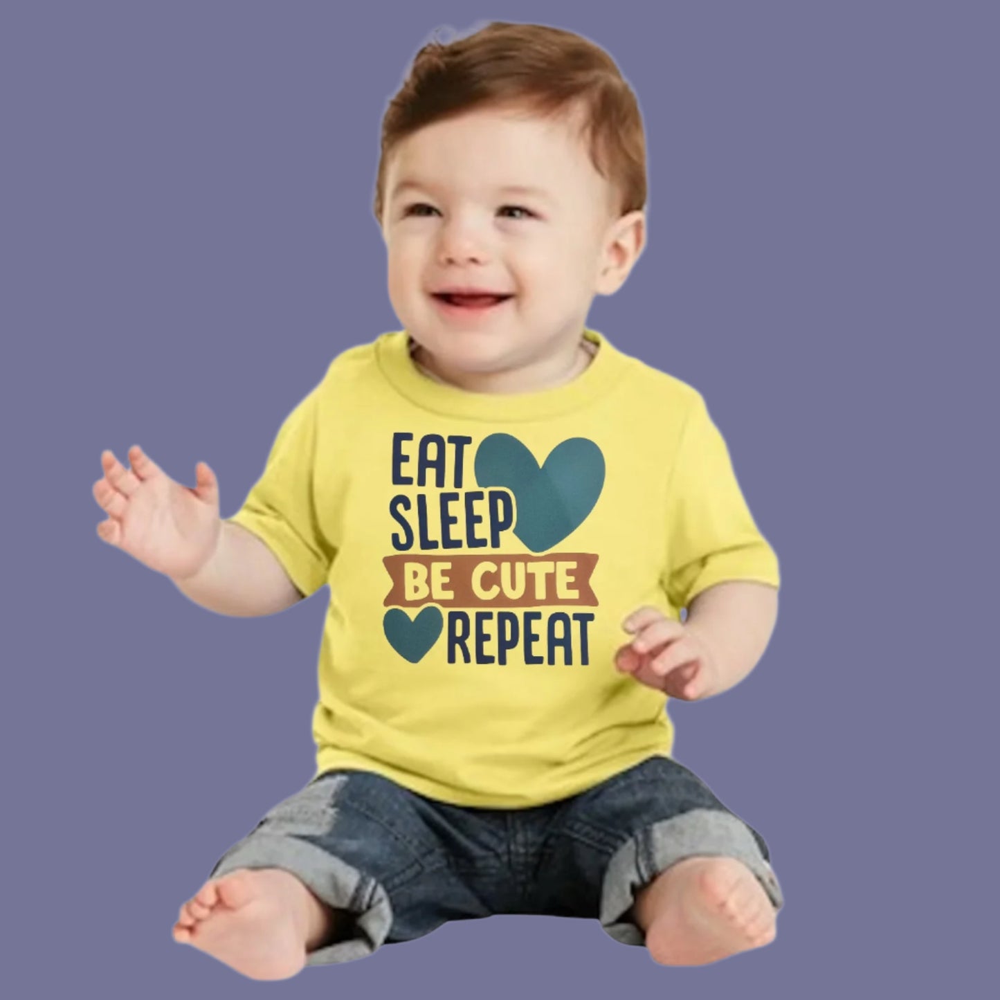 Eat Sleep Be Cute Repeat Infant T-Shirt