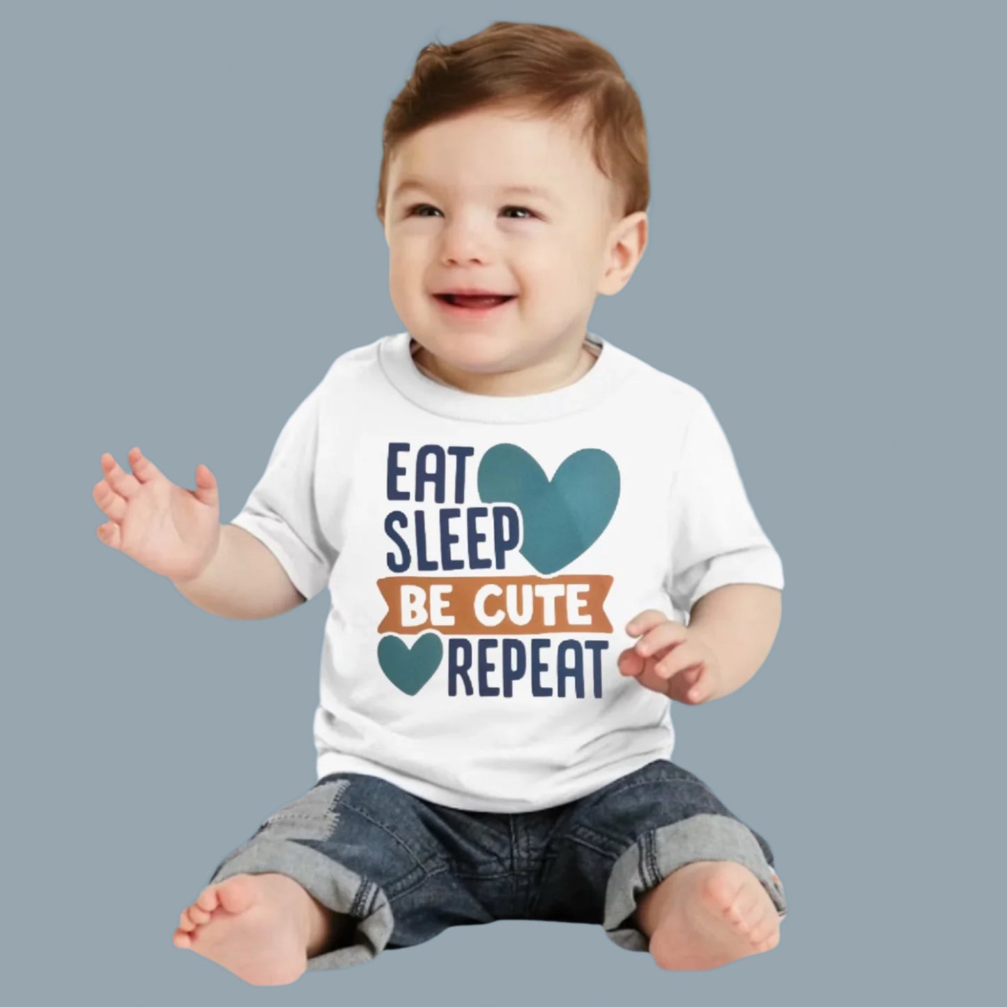 Eat Sleep Be Cute Repeat Infant T-Shirt