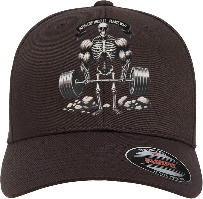 Installing Muscles…Please Wait Flex Fit Cap
