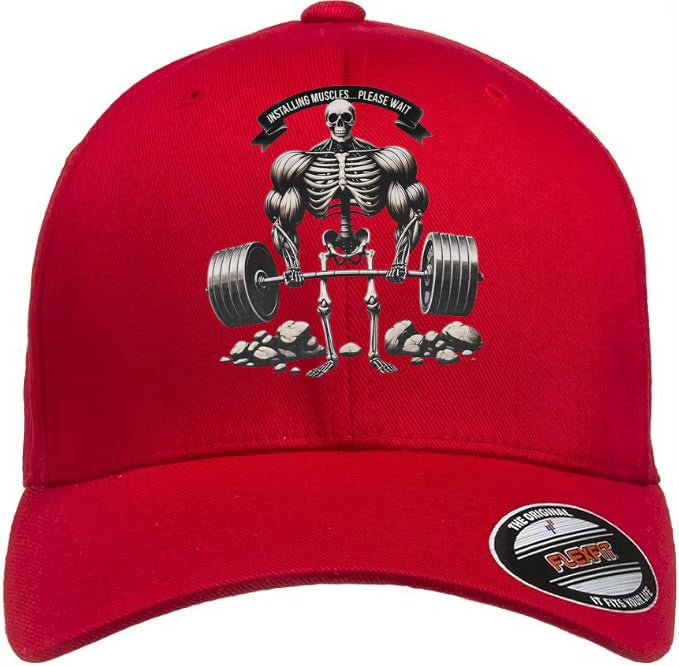 Installing Muscles…Please Wait Flex Fit Cap