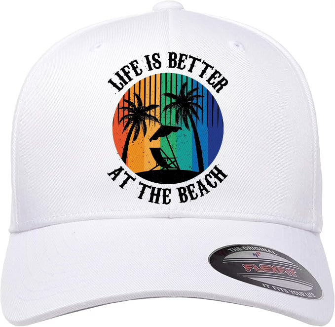 Life is Better at the Beach Flex Fit Cap