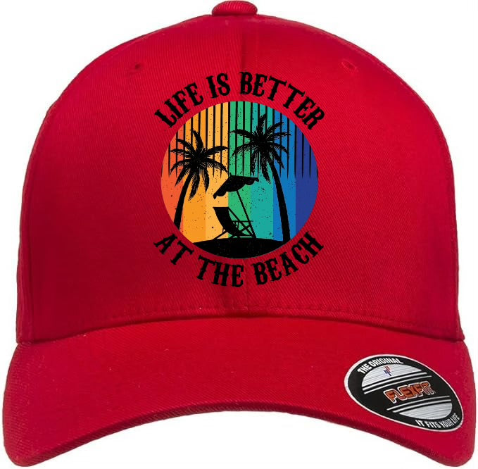 Life is Better at the Beach Flex Fit Cap