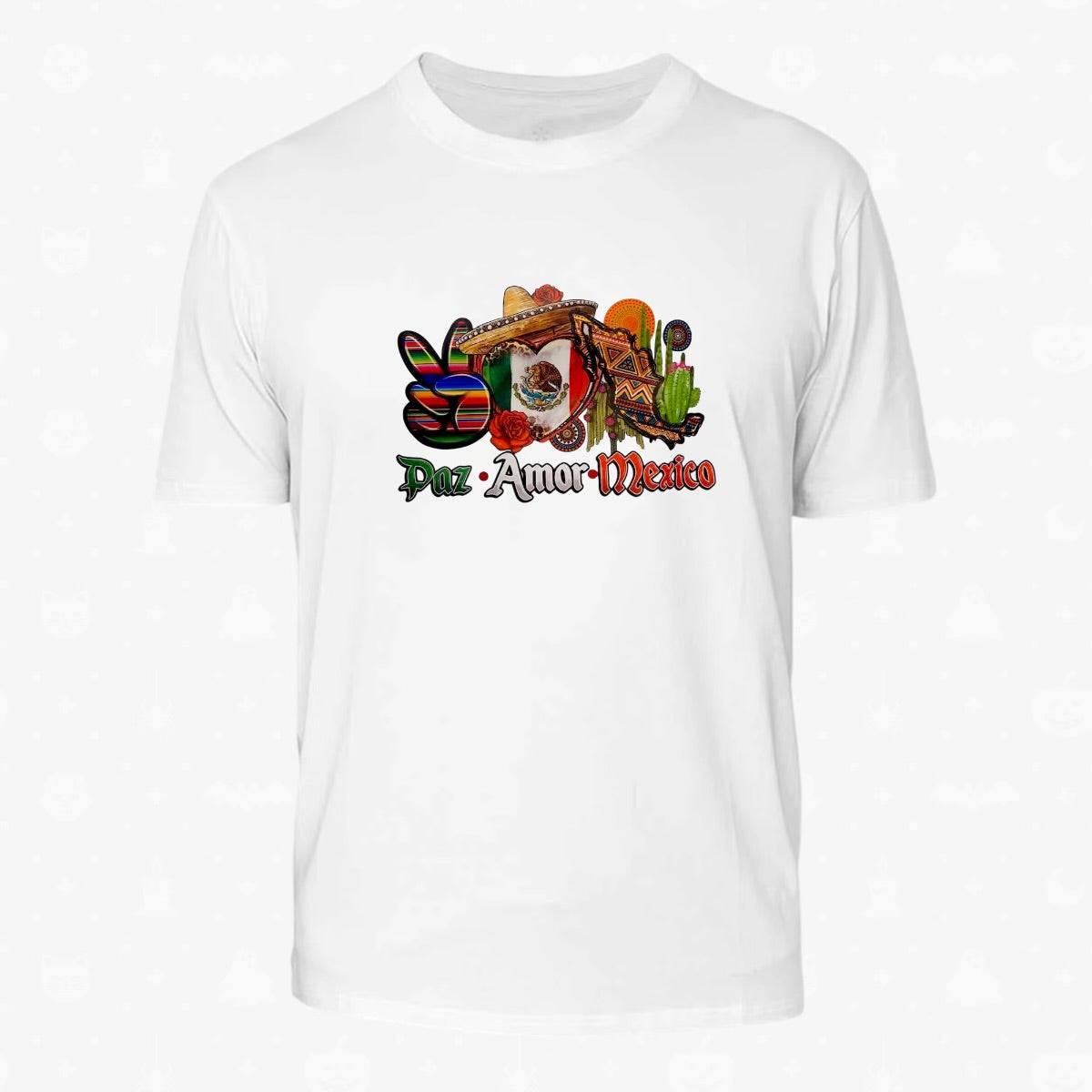 Paz Amor Mexico Unisex Jersey T-Shirt