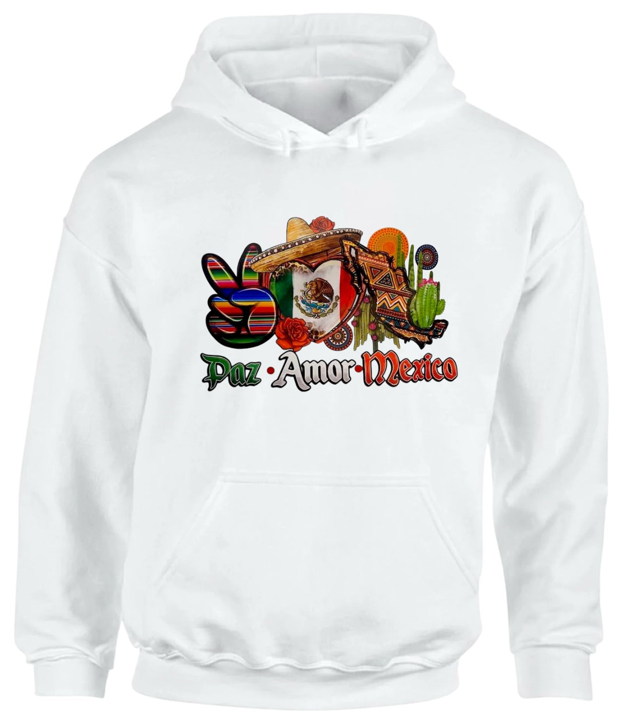 Paz Amor Mexico Unisex Heavy Blend™ 50/50 Hoodie