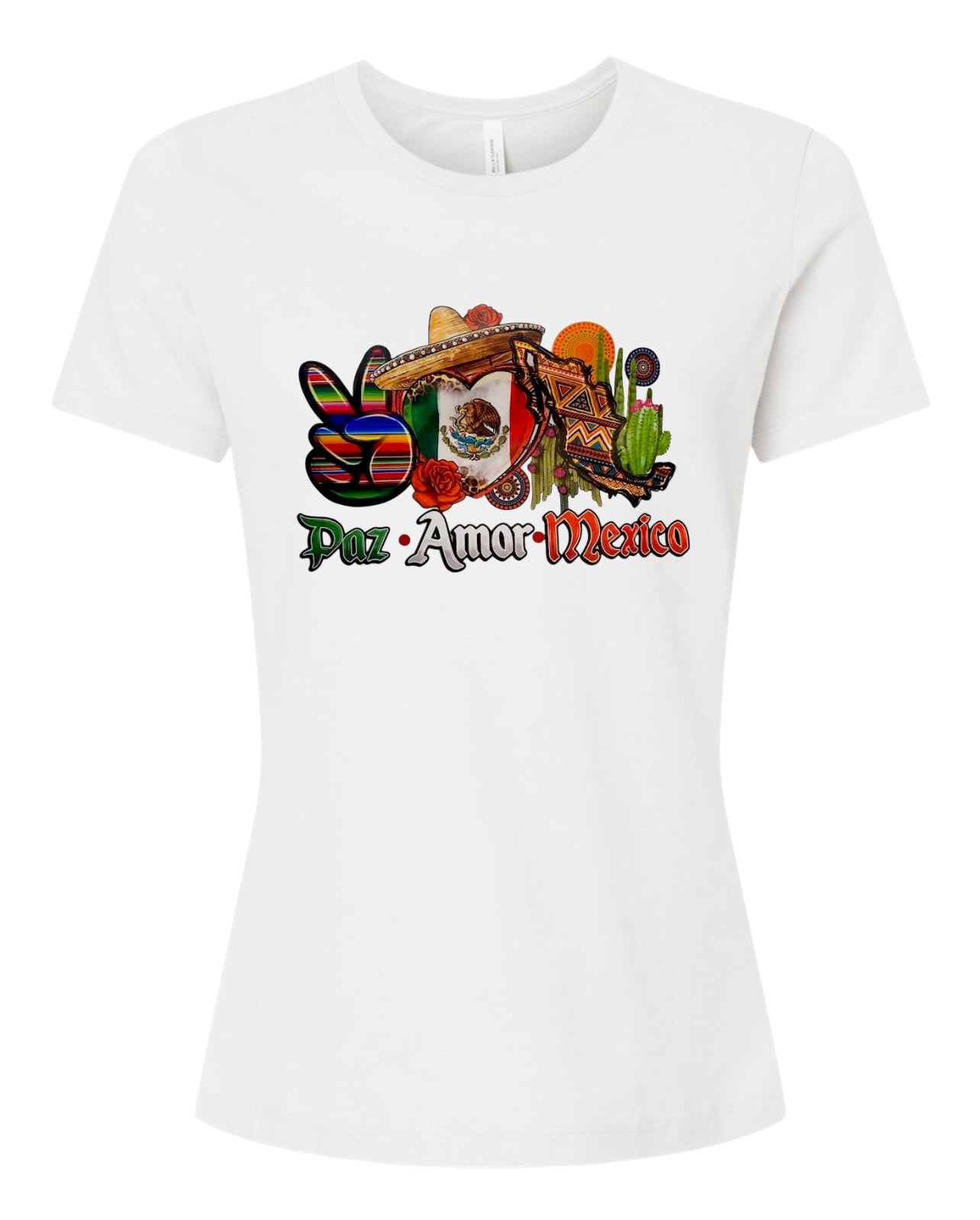 Paz Amor Mexico Women's Short-Sleeve T-Shirt