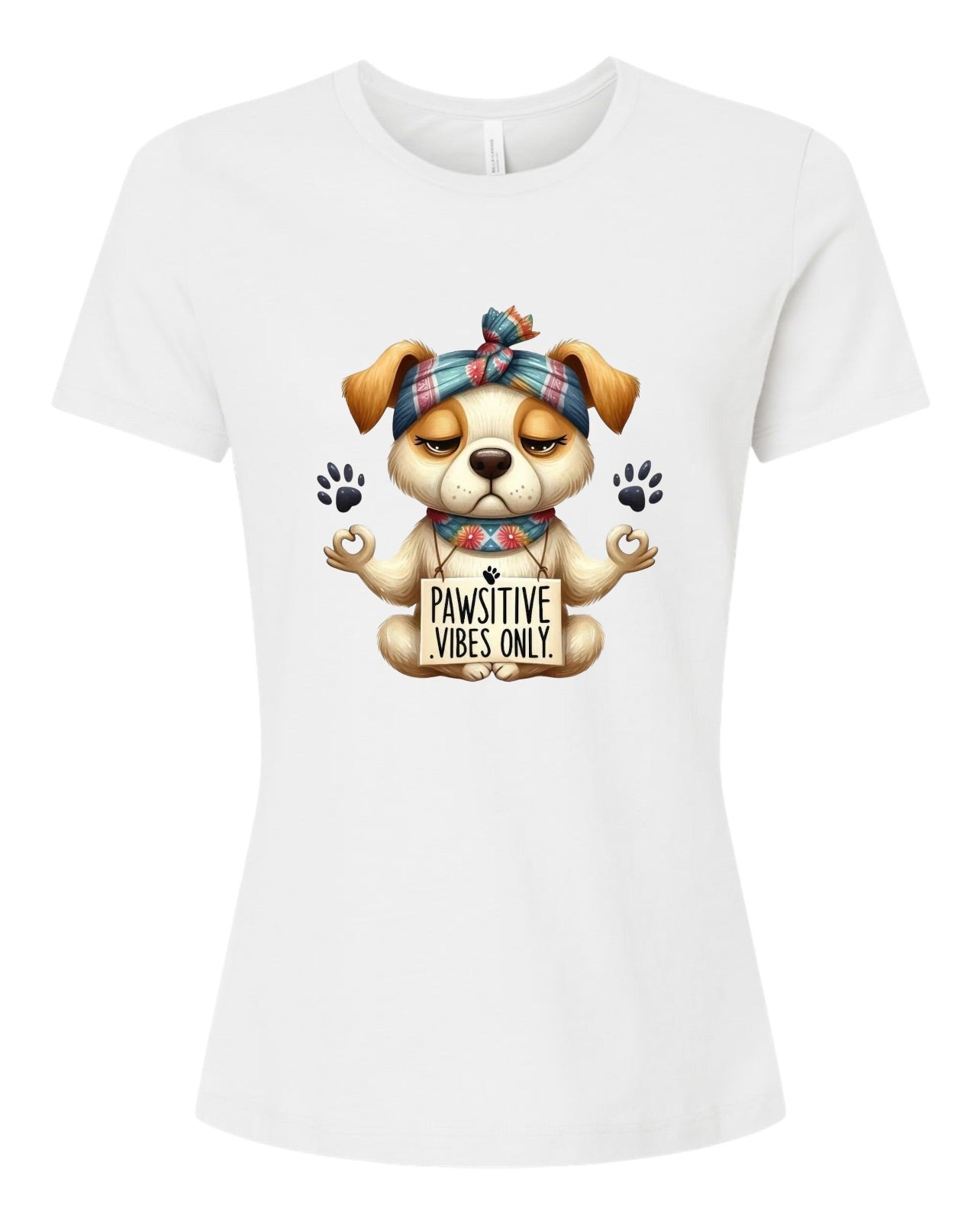 Pawsitive Vibes Only Women's Short-Sleeve T-Shirt