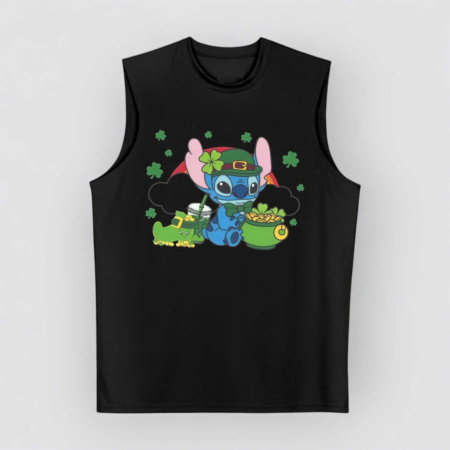 Irish Stitch St. Patrick's Day Cooling Performance Muscle T-Shirt
