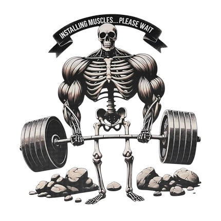 Installing Muscles…Please Wait Flex Fit Cap