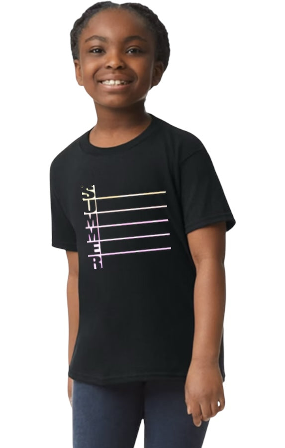 Summer Simple Youth Heavy Cotton T-Shirt