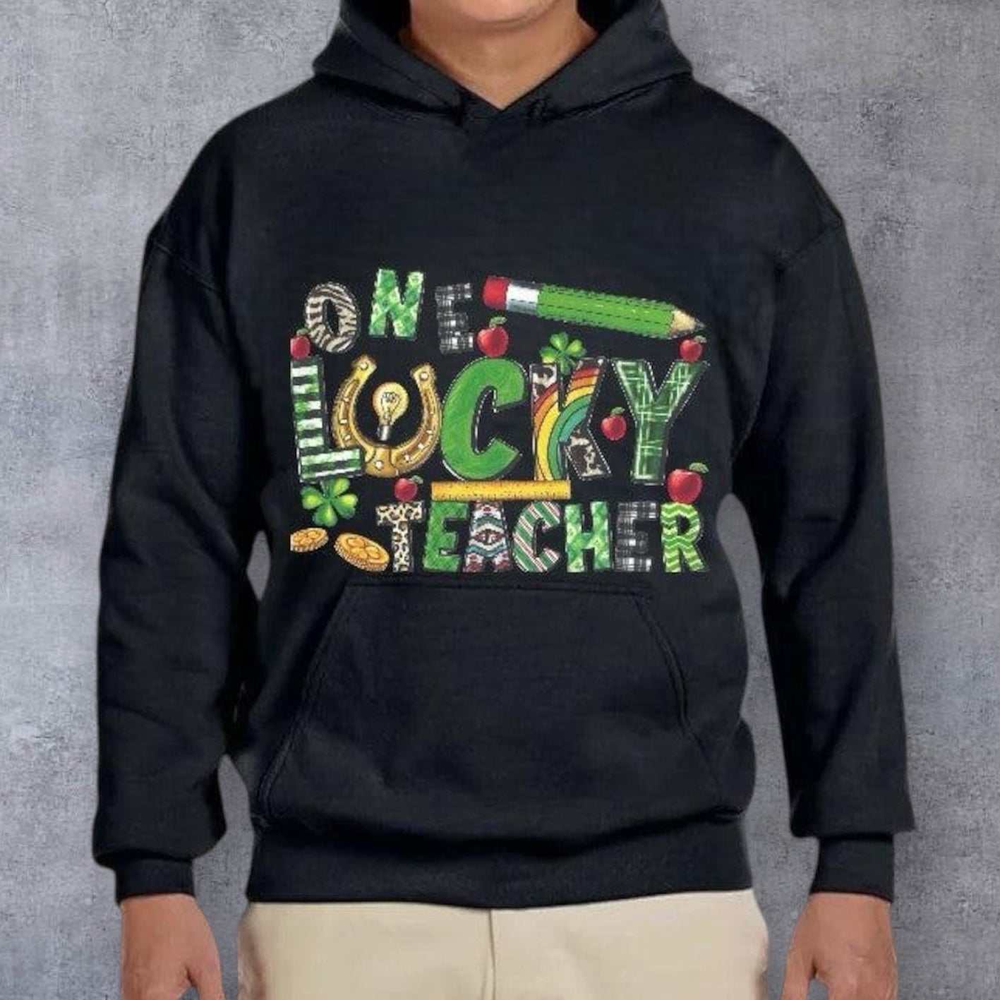 One Lucky Teacher St. Patrick's Day Unisex Heavy Blend™ 50/50 Hoodie