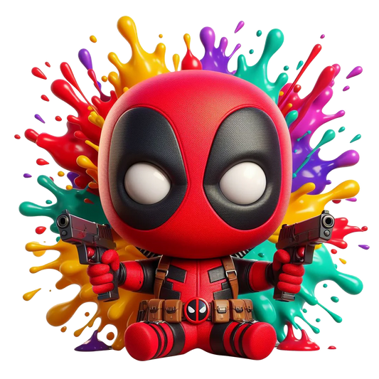 Deadpool America Crop Black T-Shirt