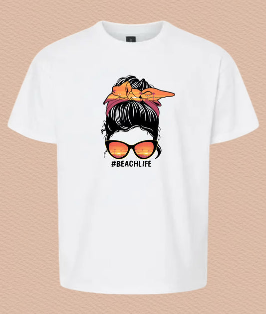 Summer Vibes Girl Youth Heavy Cotton T-Shirt