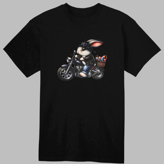 Motorcycle Easter  Bunny Youth Heavy Cotton T-Shirt