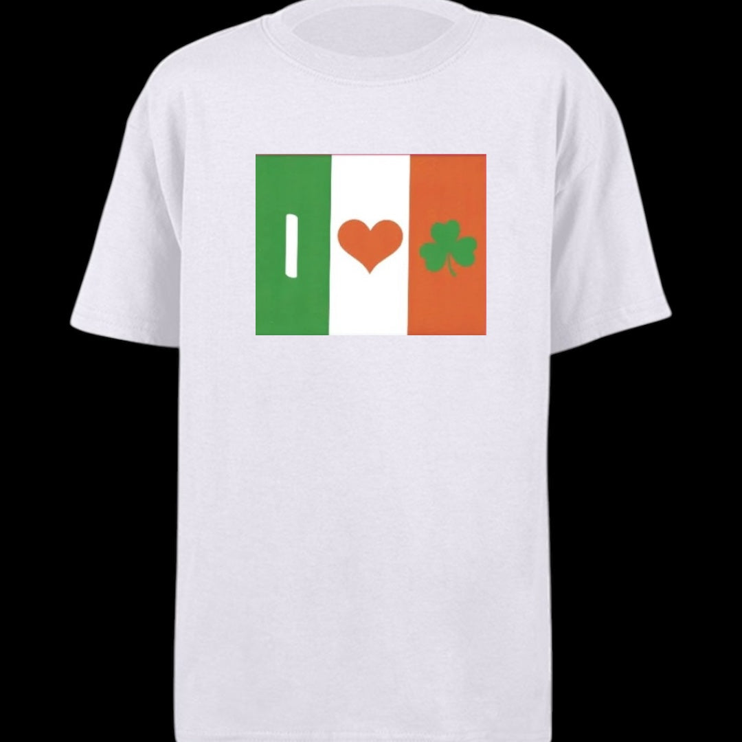 Irish Flag Youth Heavy Cotton T-Shirt