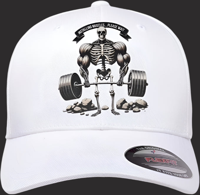 Installing Muscles…Please Wait Flex Fit Cap