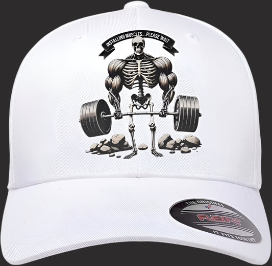 Installing Muscles…Please Wait Flex Fit Cap