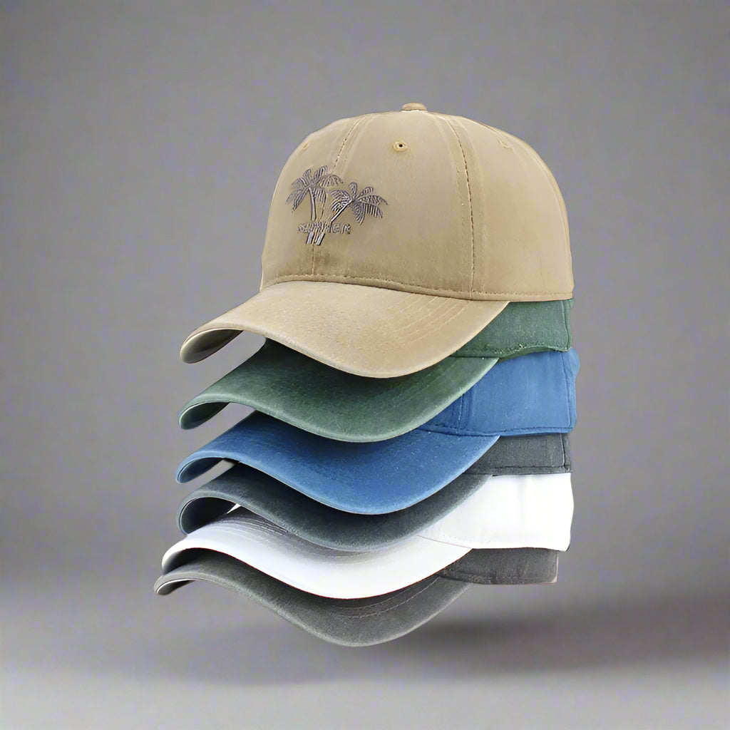 Coconut Tree Embroidered Hats
