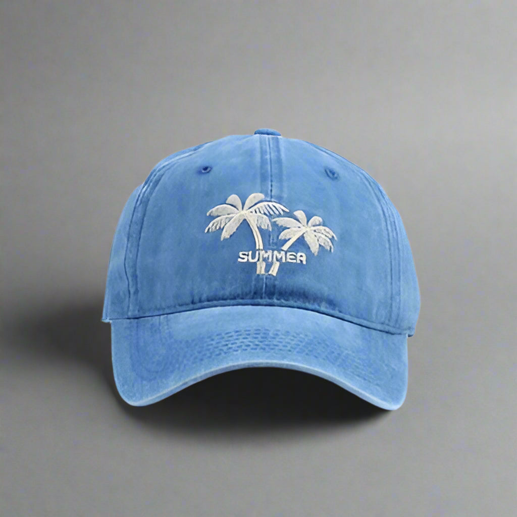 Coconut Tree Embroidered Hats