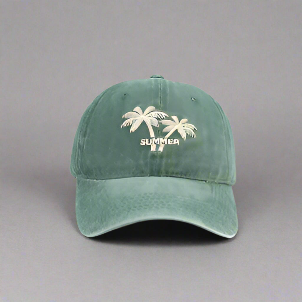Coconut Tree Embroidered Hats