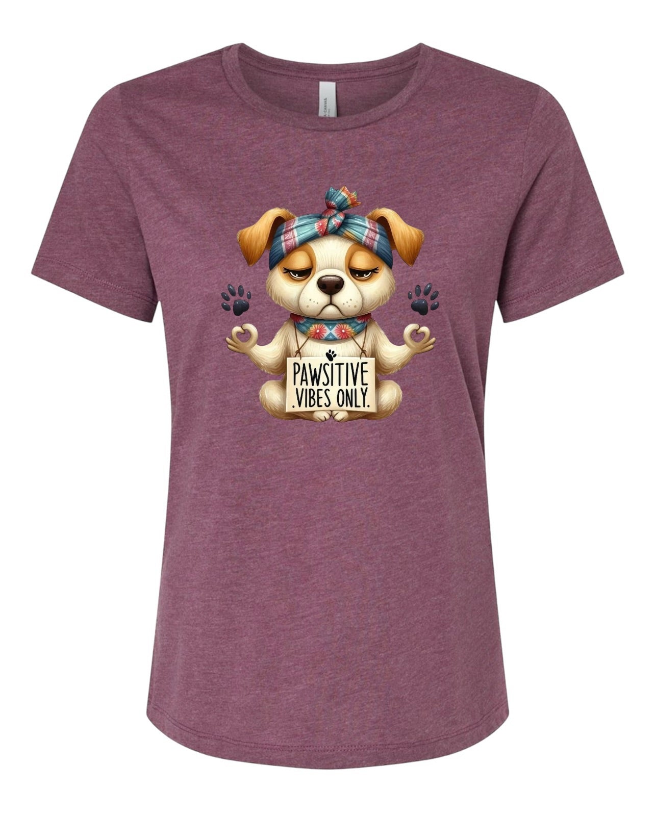 Pawsitive Vibes Only Women's Short-Sleeve T-Shirt