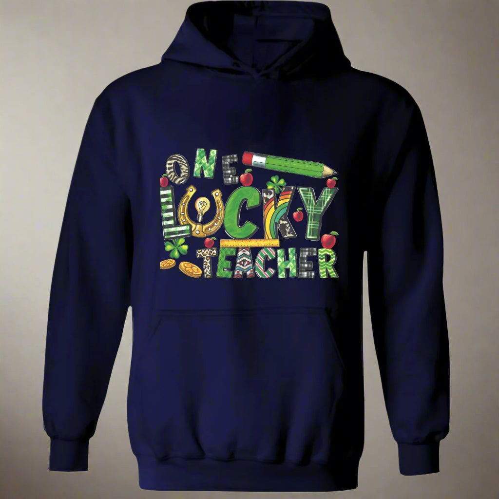 One Lucky Teacher St. Patrick's Day Unisex Heavy Blend™ 50/50 Hoodie